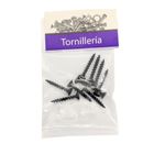 Tornillo para Tablaroca y Yeso 6 x 1 Plg Color Negro Bolsa con 10 Piezas