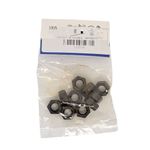 Tuerca Hexagonal de Acero Grado 5 Negro NC 5/16 Plg 18 Hilos Bolsa con 10 Piezas