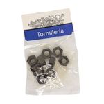 Tuerca Hexagonal de Acero Grado 5 Negro NC 5/16 Plg 18 Hilos Bolsa con 10 Piezas