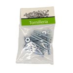Tornillos Tipo Estufa Galvanizados 3/16 x 2 Plg con Tuerca 10 Unidades