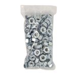 Tuerca Hexagonal de Acero Grado 2 Galvanizado NC 1/4 Plg 20 Hilos Bolsa con 100 Piezas