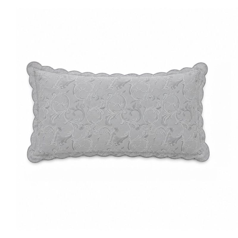 Sobrefunda de Almohada King Pauleta de 50 x 90 Cm en Color Gris