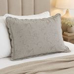 Sobrefunda de Almohada King Pauleta de 50 x 90 Cm en Color Gris