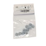 Tuerca Hexagonal de Acero Grado 2 Galvanizado NC 3/16 Plg 24 Hilos Bolsa con 10 Piezas