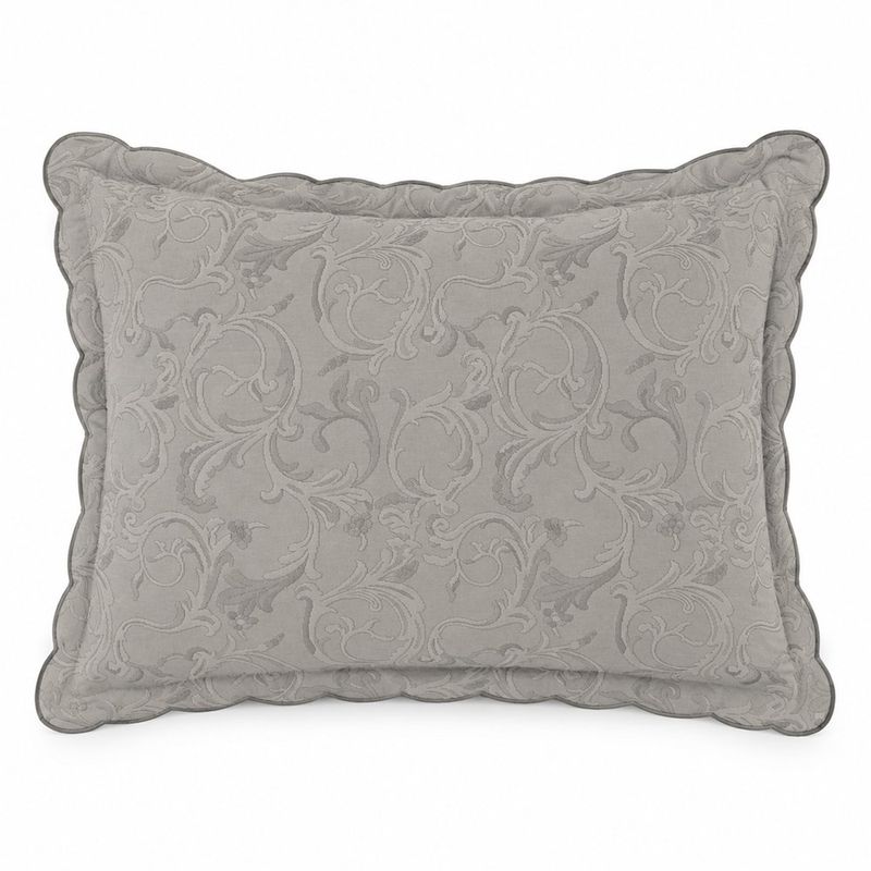 Sobrefunda de Almohada Pauleta de 50 x 70 Cm en Color Gris