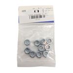 Tuerca Hexagonal de Acero Grado 2 Galvanizado NC 1/4 Plg 20 Hilos Bolsa con 10 Piezas
