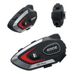 Intercomunicador para Casco Edge VR1 Plus Bluetooth 5.4 Negro
