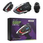 Intercomunicador para Casco Edge VR1 Plus Bluetooth 5.4 Negro