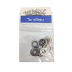 Roldana Plana de Acero Inoxidable SAE 1/4 Plg Bolsa con 10 Piezas