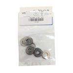 Roldana Plana de Acero Inoxidable SAE 1/4 Plg Bolsa con 10 Piezas