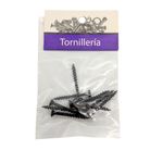 Tornillo para Tablaroca y Yeso 6 x 1 1/4 Plg Color Negro Bolsa con 10 Piezas