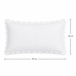 Sobrefunda King de Almohada Granite de 50 x 70 Cm en Color Blanco