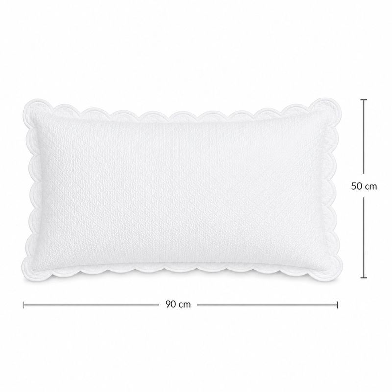 Sobrefunda King de Almohada Granite de 50 x 70 Cm en Color Blanco
