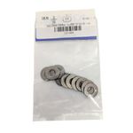 Roldana Plana 3/16 Plg Bolsa con 10 Piezas