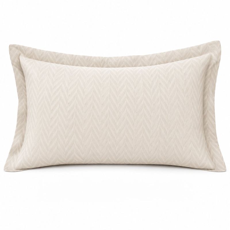 Sobrefunda de Almohada King Espinha de 50 x 90 Cm en Color Beige