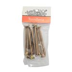 Tornillos para Madera Tipo SPAX 6 x 70 mm Dorados 10 Unidades