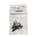 Tornillo para Tablaroca y Yeso 8 x 1 Plg Color Negro Bolsa con 10 Piezas