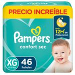Pañales Pampers Confort Sec Talla XG 46 Unidades