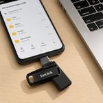 Unidad Flash Ultra Dual Drive Go USB Tipo C y USB Tipo A de 128 GB en Color Negro