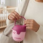 Portachupón con Forma de Elefante y Capacidad para 2 Chupones - Colores Surtidos