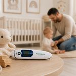 Termómetro Digital para Bebés 4 en 1 para Frente, Oído, Objeto y Habitación con Alarma