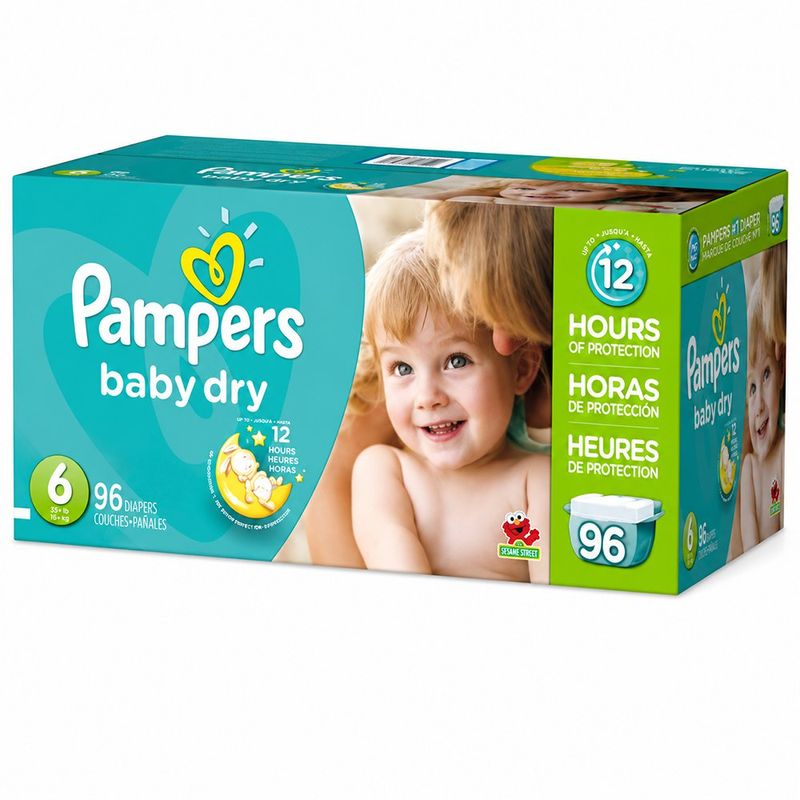 Pañales Pampers Baby Dry Talla 6 - 96 Unidades