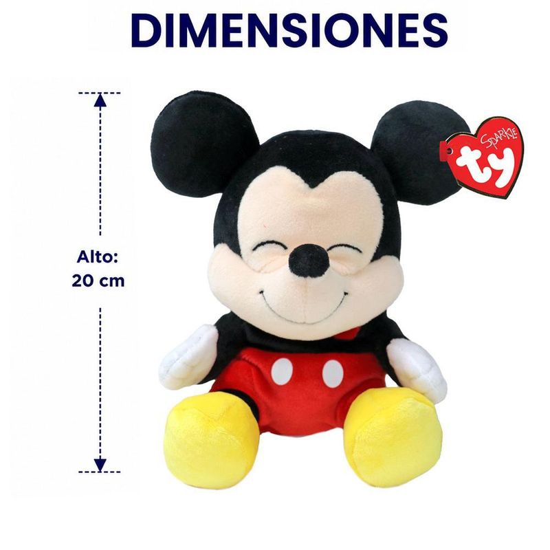 Peluche Ty de Mickey Mouse 20 cm
