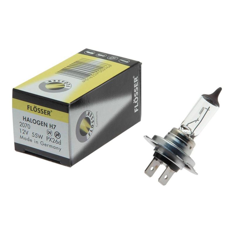 Bombilla Halógena H7 para Faro Delantero de Carro de 12V y 55W