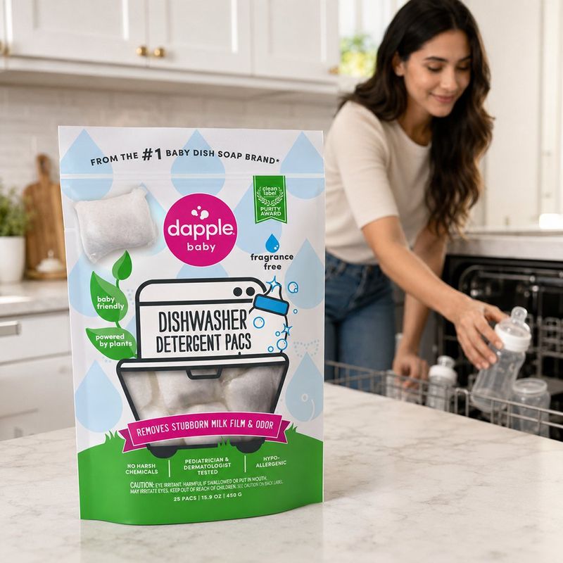 Cápsulas Detergentes para Lavavajillas Sin Fragancia 25 Unidades