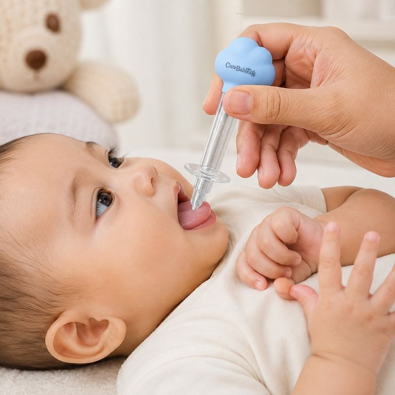 Dosificador de Medicamento para Bebé 3 en 1 con Gotero, Vaso Medidor y Estuche sin BPA