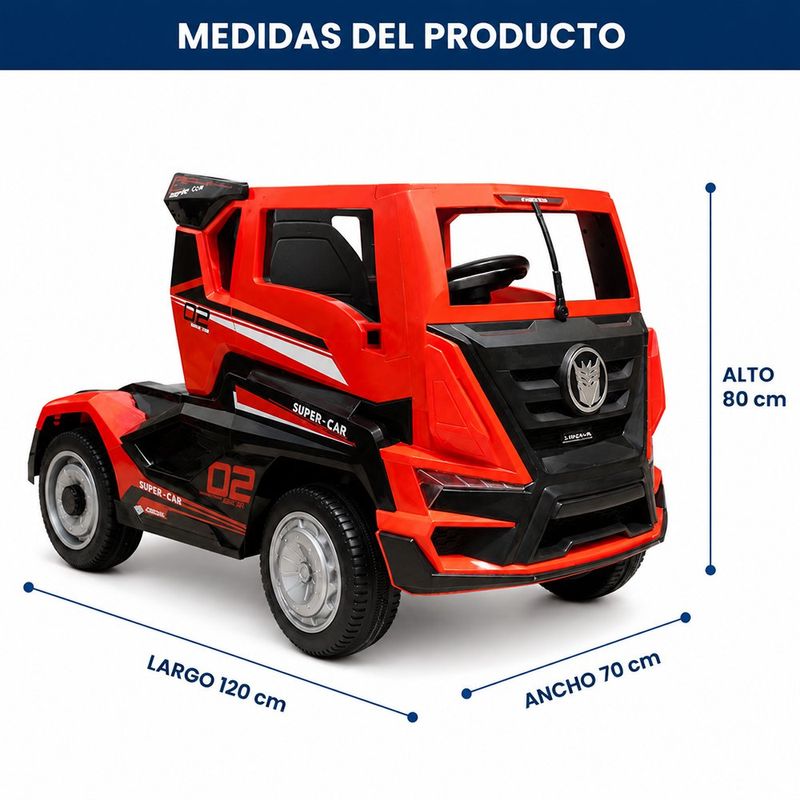 Camión Eléctrico Montable Infantil Estilo Cabezal