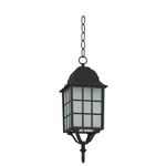 Farol Colgante con Base E27 100 W en Color Negro