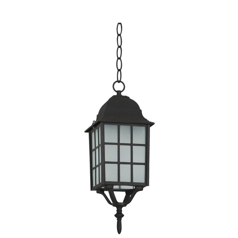 Farol Colgante con Base E27 100 W en Color Negro