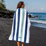 Toalla de Playa Jon Stripe Color Navy Sand 89 x 178 cm