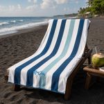 Toalla de Playa Jon Stripe Color Navy Sand 89 x 178 cm