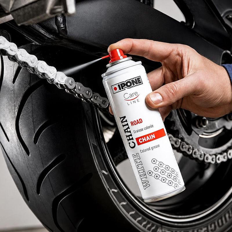 Grasa en Aerosol para Cadena de Moto de 250 ml Color Blanca