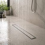 Reposadera Rectangular Veil Tile-In de 12 Plg para Acabado Invisible