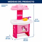 Cocina de Juguete Infantil Diseño de Unicornio con Lavaplatos, 19 Piezas y Accesorios Color Rosado