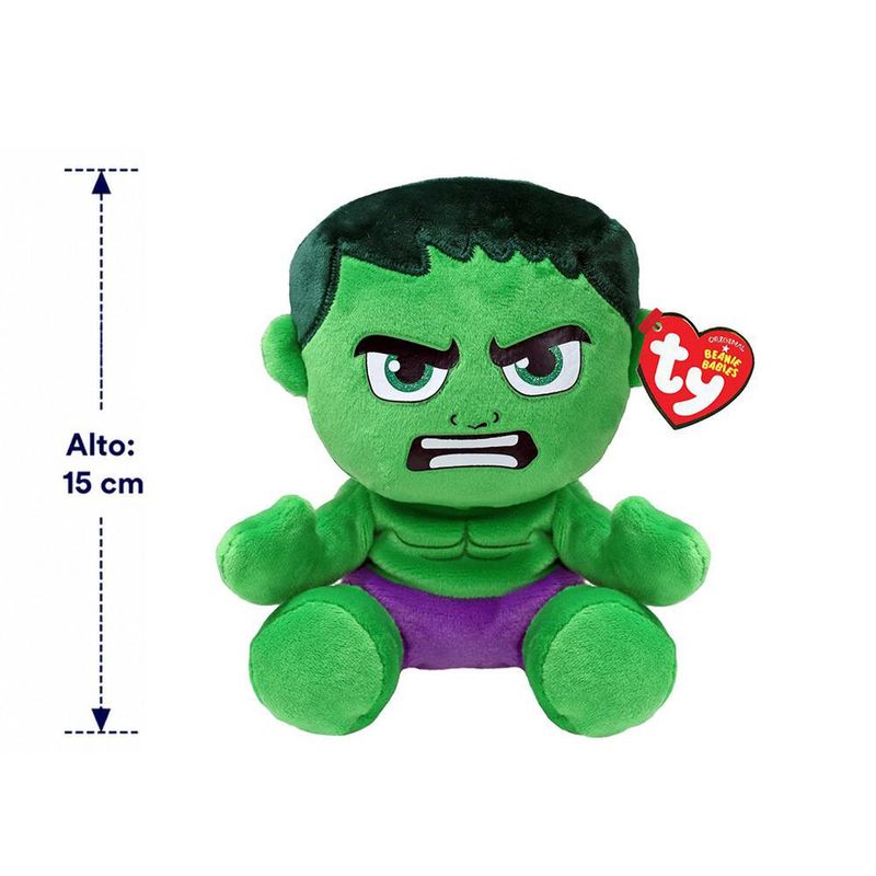 Peluche Ty de Hulk 15 cm