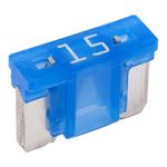 Caja de Fusibles Mini Azules Low Profile de Espiga Automotriz de 15 Amp de 5 Unidades