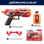Lanzador Manual X-Shot Hyper Gel Stinger con 3,000 Pellets y Gafas de Protección