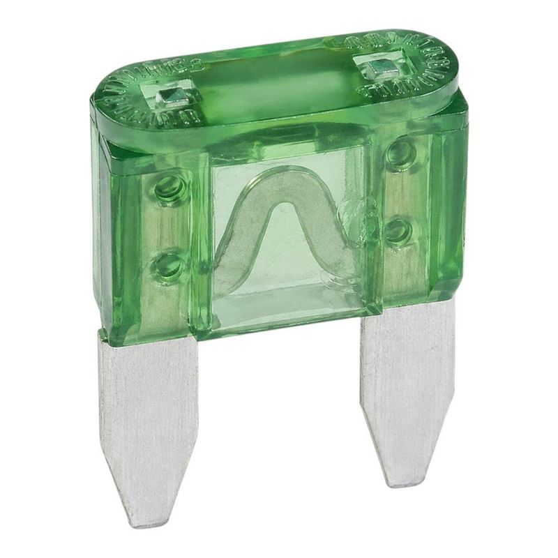 Caja de Fusibles Mini Verdes de Enchufe Automotriz de 30 Amp de 5 Unidades