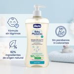 Gel de Baño Cuerpo y Cabello Baby Moments con Avena y Glicerina 500 mL