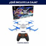 Drone RC Revolt Night Hawk X15T con 16 Acrobacias, Luces LED y 2 Velocidades