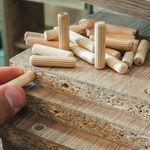 Tarugos de Madera 10 x 40 mm 100 Unidades