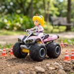 Vehículo a Control Remoto Cuatrimoto RC Carrera Mario Kart Peach 2.4 GHz Escala 1:20