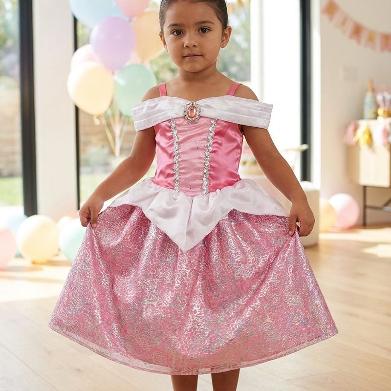 Vestido de Princesa Disney para Niña Talla 4-6X Diseños Surtidos