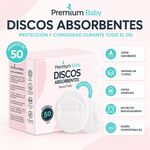 Discos Protectores de Lactancia Desechables Súper Absorbentes 50 Unidades