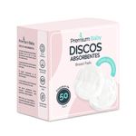 Discos Protectores de Lactancia Desechables Súper Absorbentes 50 Unidades