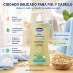 Gel de Baño para Cuerpo y Cabello Baby Moments Piel Delicada 200 mL
